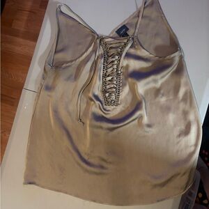 Daytrip Lavender Lace-Up Top